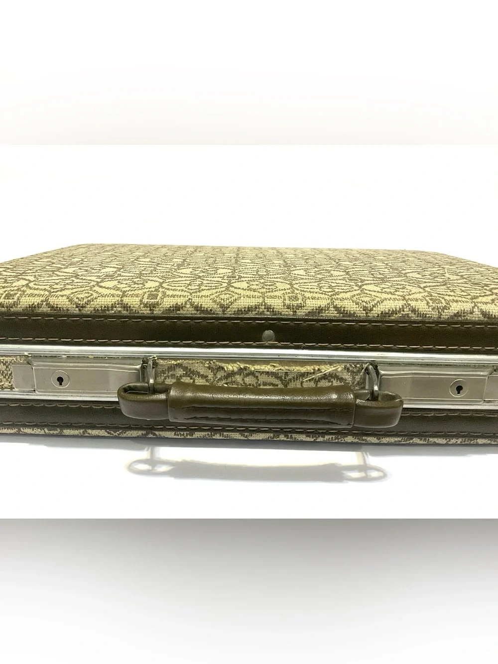 Vintage 1970’s Fabric Covered Briefcase